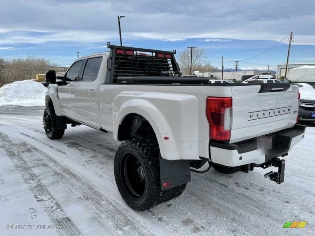 2019 F450 Super Duty Platinum Crew Cab 4x4 - White Platinum Metallic Tri-Coat / Black photo #5