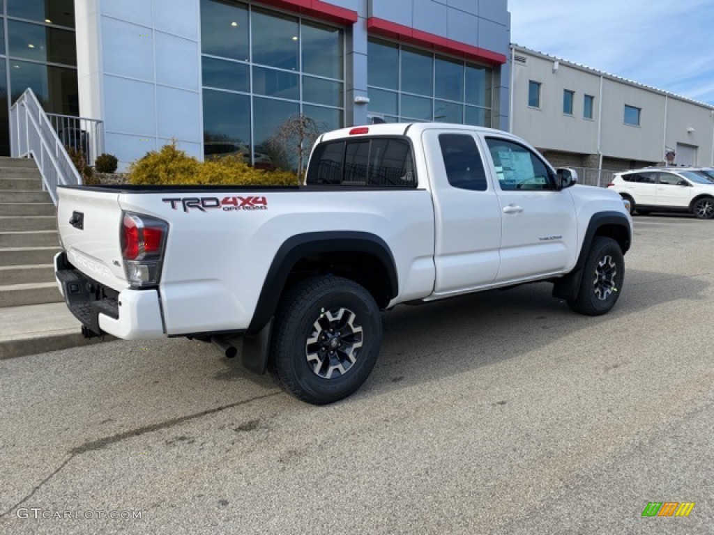 Super White 2021 Toyota Tacoma TRD Off Road Access Cab 4x4 Exterior Photo #140821818