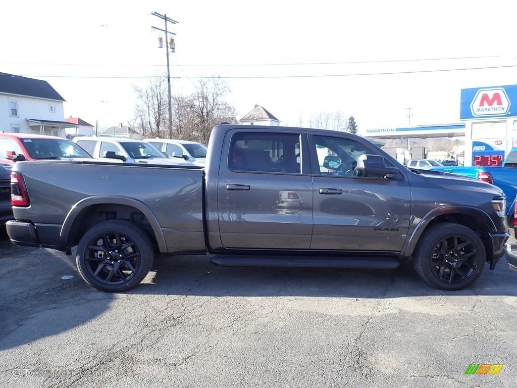 2021 1500 Laramie Crew Cab 4x4 - Granite Crystal Metallic / Black photo #7