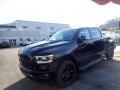 2021 Diamond Black Crystal Pearl Ram 1500 Laramie Crew Cab 4x4  photo #1