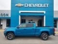 2021 Bright Blue Metallic Chevrolet Colorado Z71 Crew Cab 4x4  photo #1