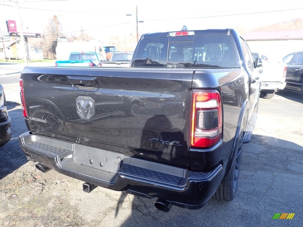 2021 1500 Laramie Crew Cab 4x4 - Diamond Black Crystal Pearl / Black photo #6