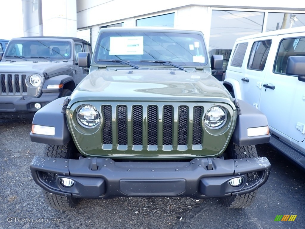 Sarge Green 2021 Jeep Wrangler Freedom Edition 4x4 Exterior Photo #140825238