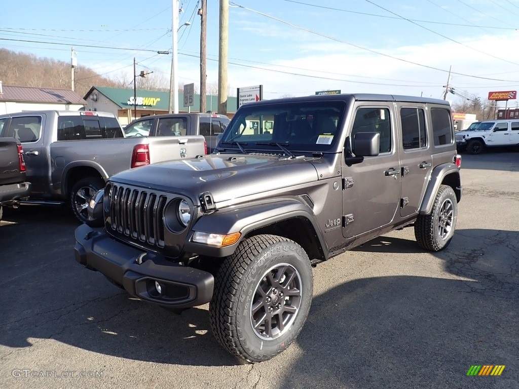 2021 Wrangler Unlimited Sport 4x4 - Granite Crystal Metallic / Black photo #1