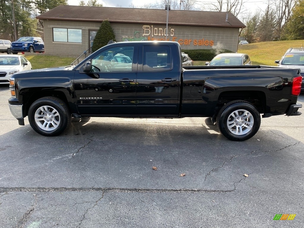 2015 Silverado 1500 LT Double Cab - Black / Jet Black photo #3