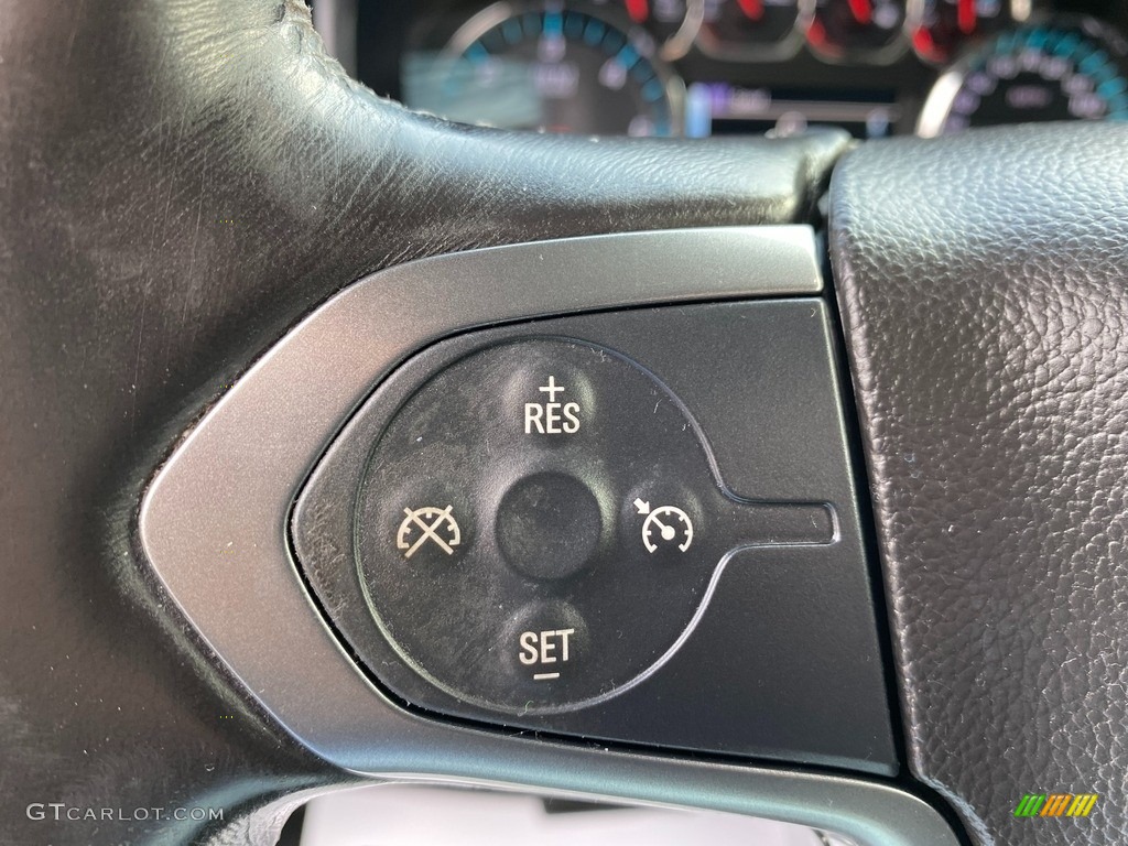 2015 Chevrolet Silverado 1500 LT Double Cab Jet Black Steering Wheel Photo #140826059
