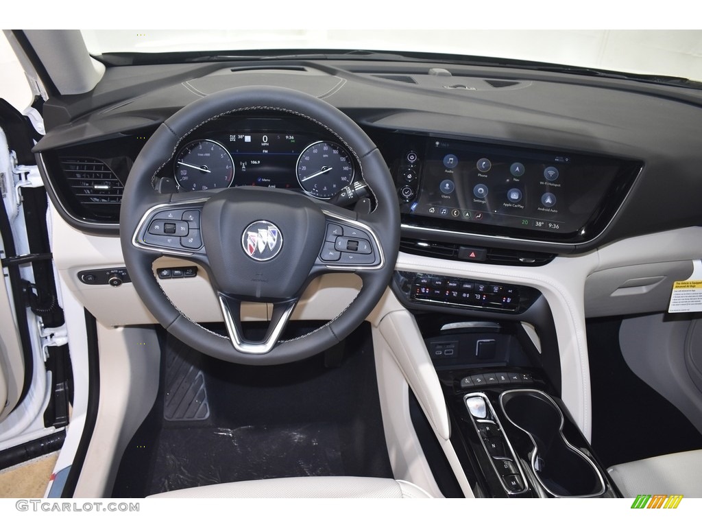 2021 Buick Envision Avenir AWD Whisper Beige w/Ebony Accents Dashboard Photo #140826893