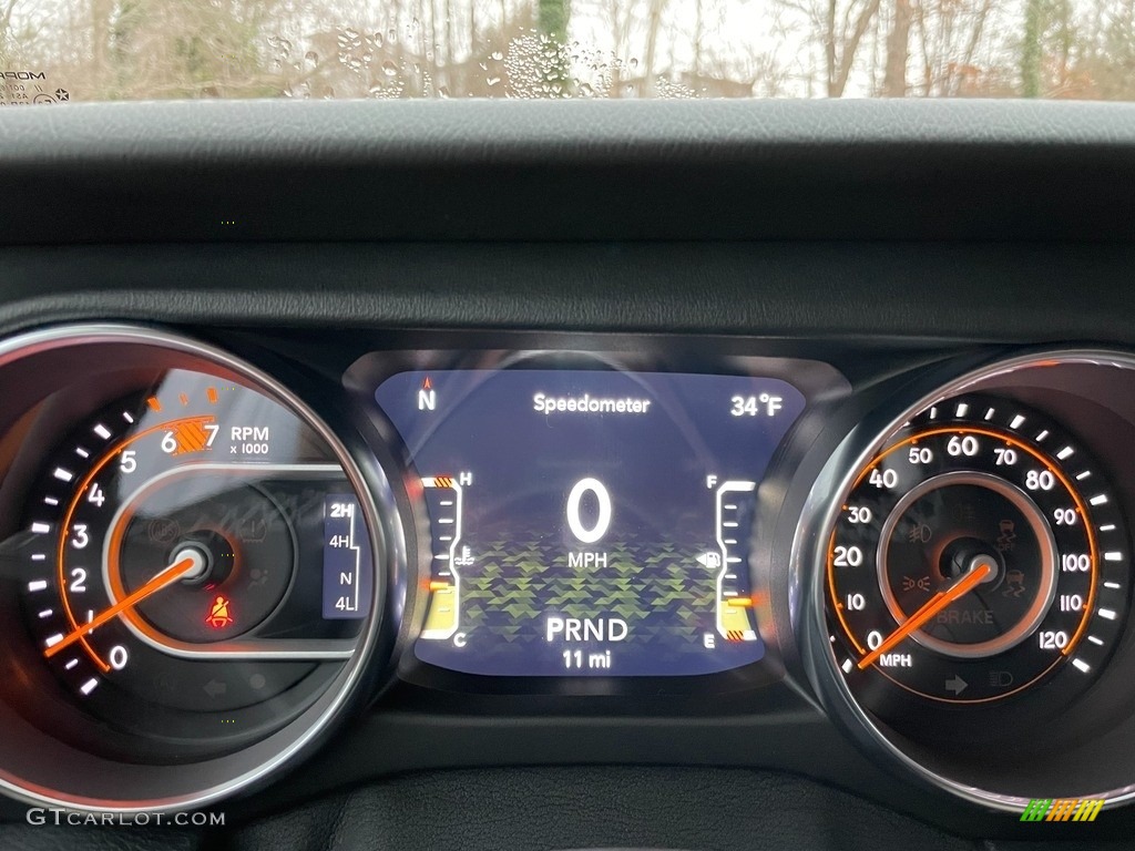2021 Jeep Wrangler Unlimited Sahara 4x4 Gauges Photos