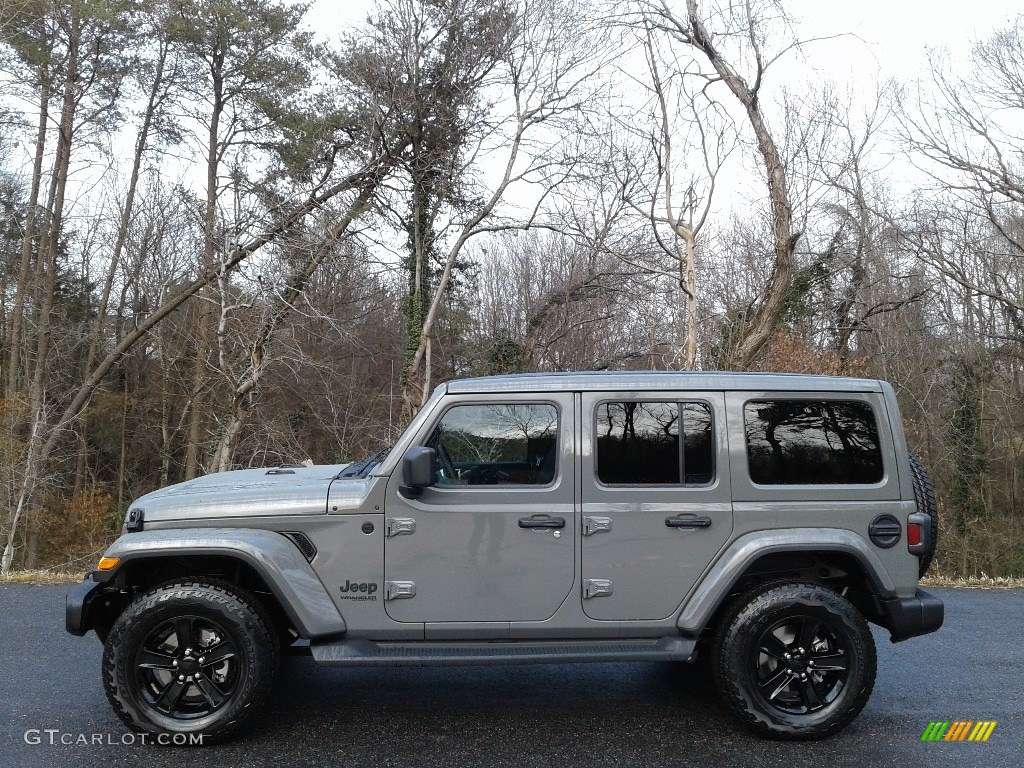 2021 Wrangler Unlimited Sahara Altitude 4x4 - Sting-Gray / Black photo #1