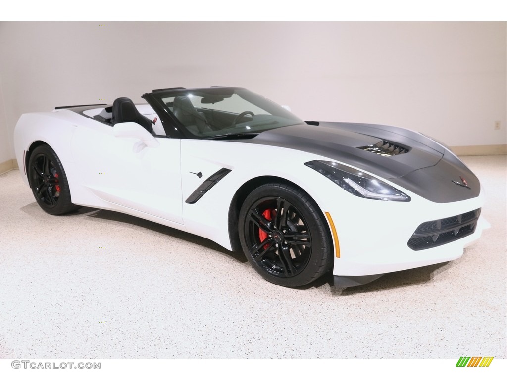 2017 Corvette Stingray Convertible - Arctic White / Jet Black photo #1