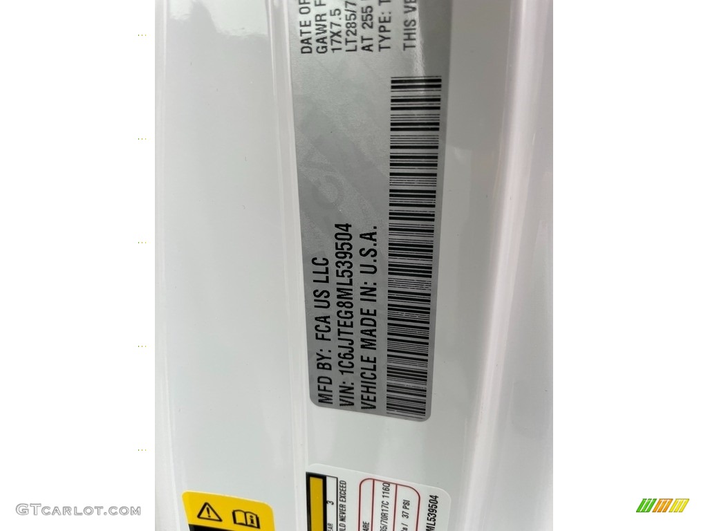 2021 Gladiator Mojave 4x4 - Bright White / Black photo #30