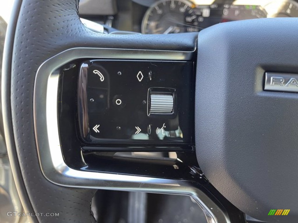 2021 Land Rover Range Rover Evoque S R-Dynamic Cloud/Ebony Steering Wheel Photo #140830082