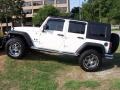 2008 Stone White Jeep Wrangler Unlimited X 4x4  photo #2