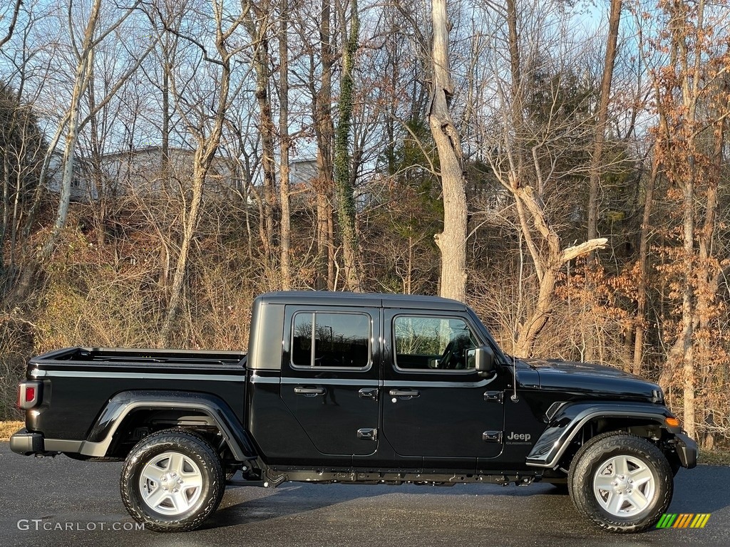 Black 2021 Jeep Gladiator Sport 4x4 Exterior Photo #140830199