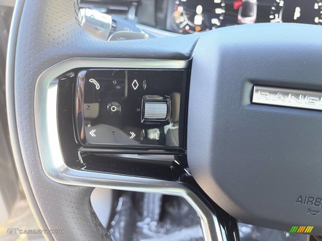2021 Land Rover Range Rover Evoque HSE R-Dynamic Cloud/Ebony Steering Wheel Photo #140830557