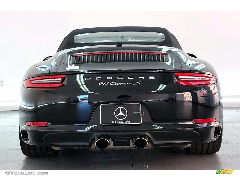 2018 911 Carrera S Cabriolet - Black / Black photo #3