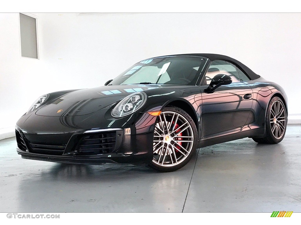 Black 2018 Porsche 911 Carrera S Cabriolet Exterior Photo #140830890