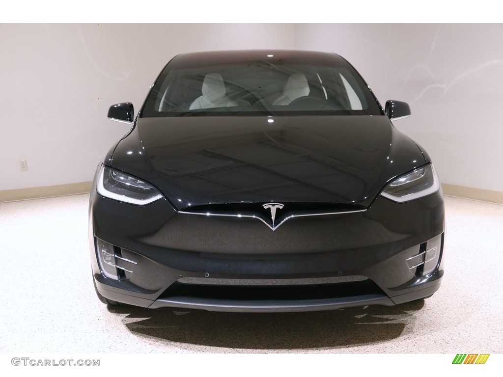 2018 Model X P100D - Solid Black / White photo #3