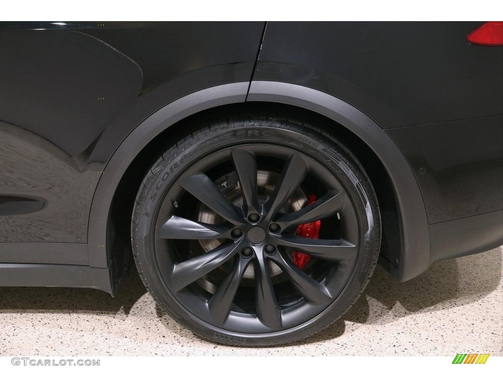 2018 Model X P100D - Solid Black / White photo #9