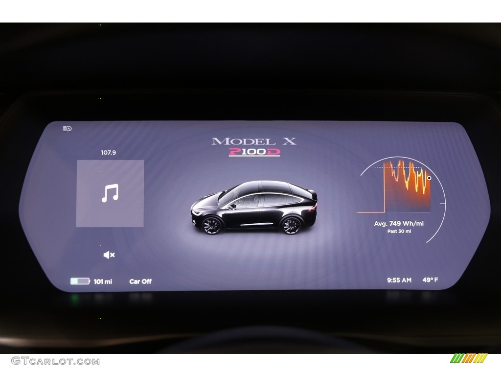 2018 Model X P100D - Solid Black / White photo #18