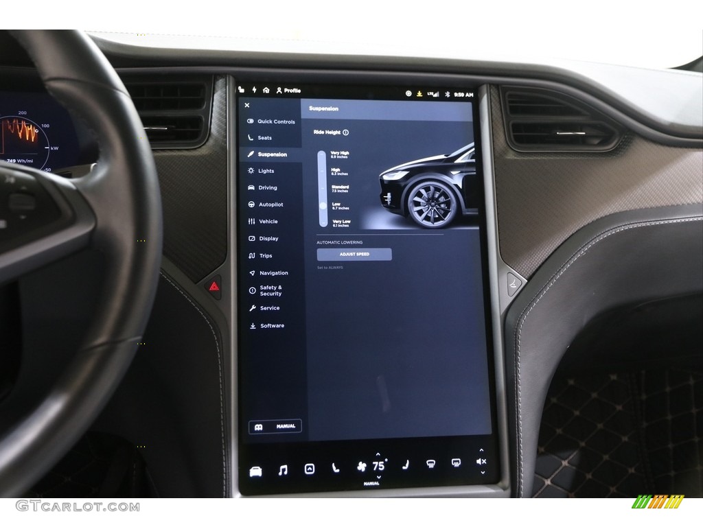 2018 Model X P100D - Solid Black / White photo #21