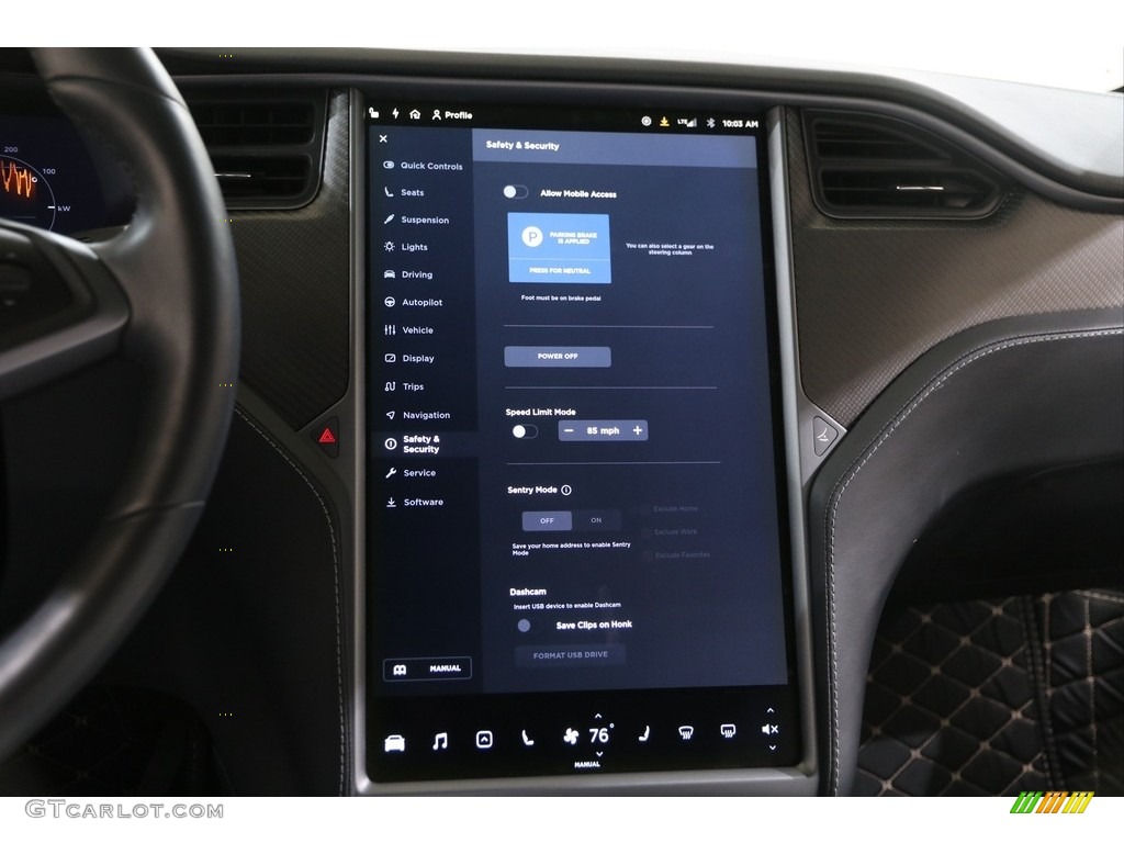 2018 Model X P100D - Solid Black / White photo #30