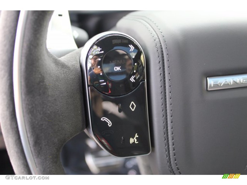 2021 Land Rover Range Rover Sport HST Ebony Steering Wheel Photo #140831964