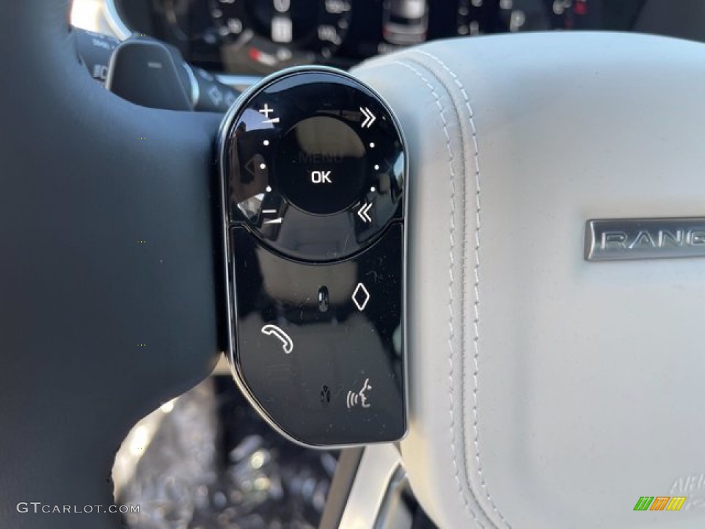 2021 Land Rover Range Rover P525 Westminster Ebony Steering Wheel Photo #140832303
