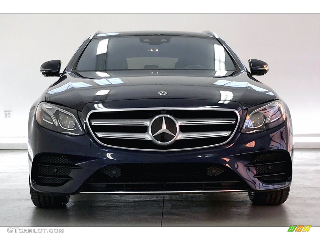 2018 E 400 4Matic Wagon - Lunar Blue Metallic / Nut Brown/Black photo #2