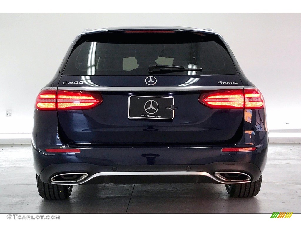 2018 E 400 4Matic Wagon - Lunar Blue Metallic / Nut Brown/Black photo #3