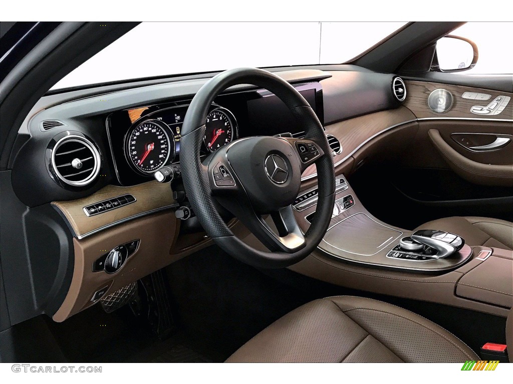 2018 E 400 4Matic Wagon - Lunar Blue Metallic / Nut Brown/Black photo #14