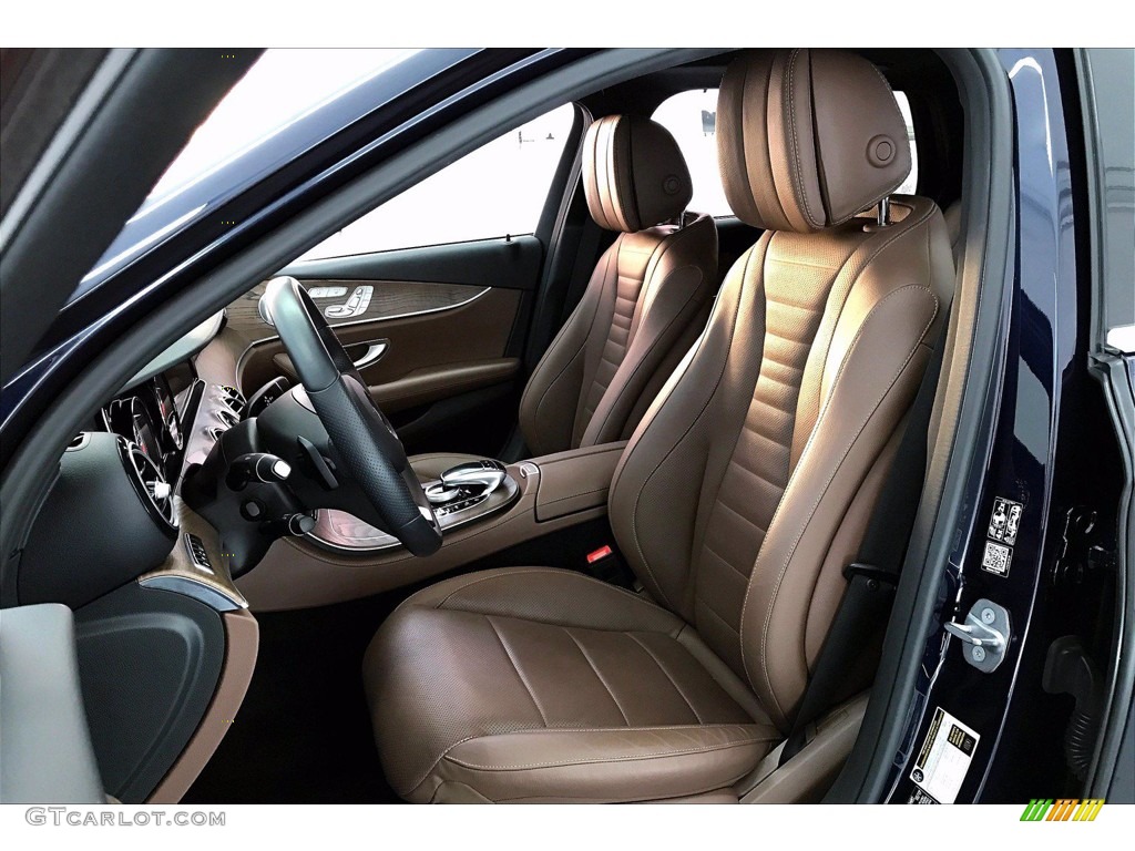 Nut Brown/Black Interior 2018 Mercedes-Benz E 400 4Matic Wagon Photo #140832474