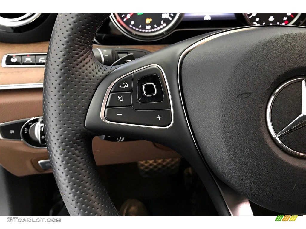 2018 Mercedes-Benz E 400 4Matic Wagon Nut Brown/Black Steering Wheel Photo #140832492