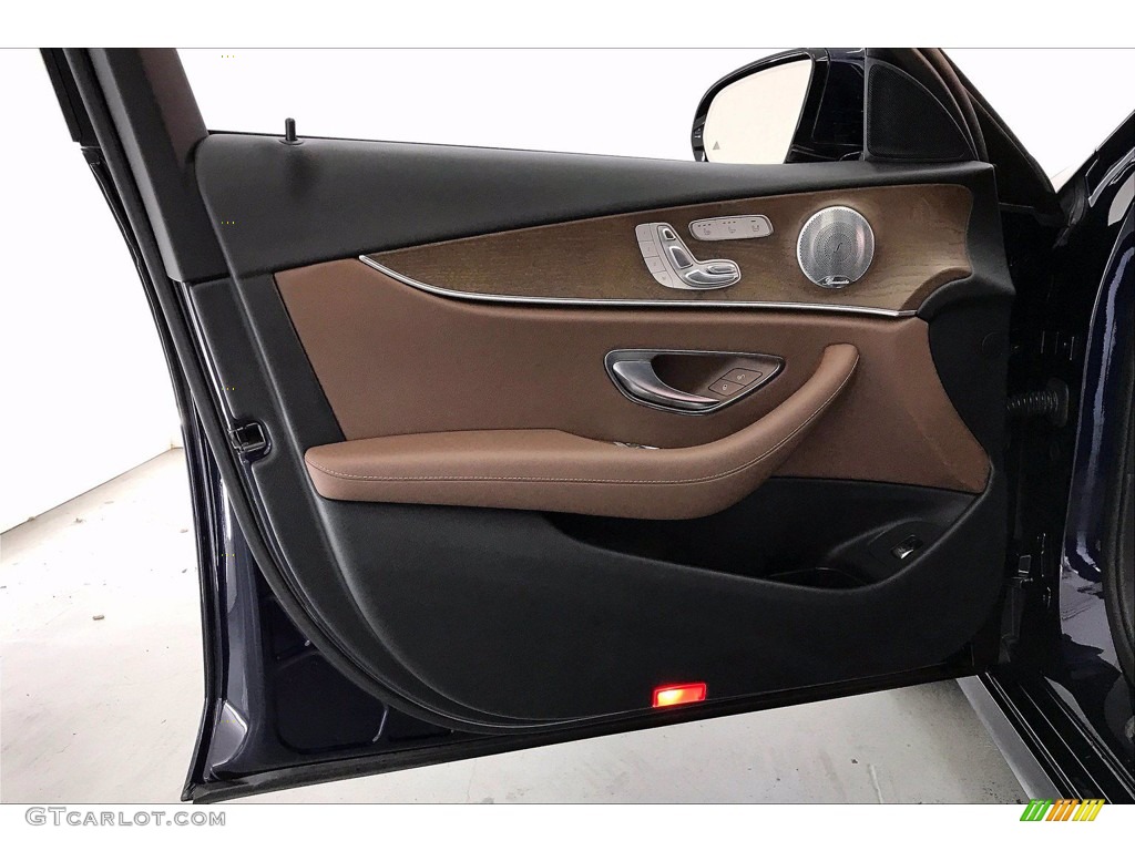2018 Mercedes-Benz E 400 4Matic Wagon Nut Brown/Black Door Panel Photo #140832522