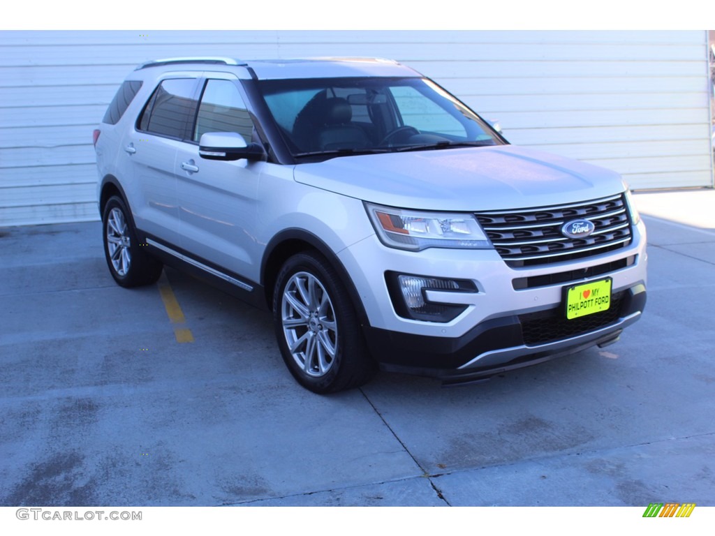 2016 Explorer Limited - Ingot Silver Metallic / Ebony Black photo #2