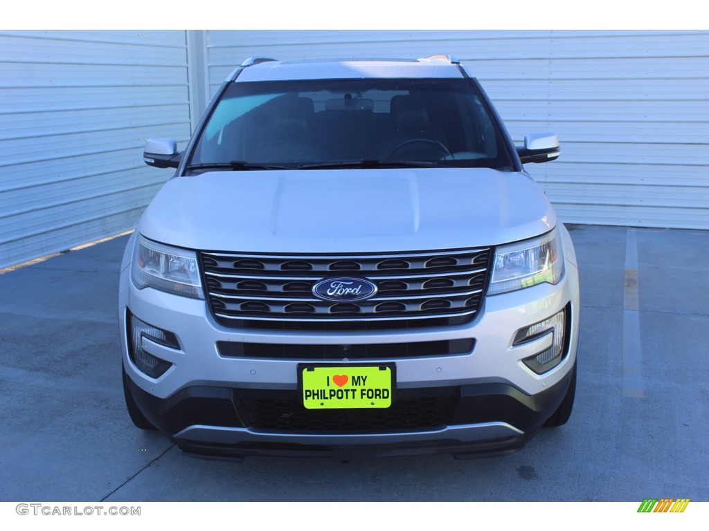 2016 Explorer Limited - Ingot Silver Metallic / Ebony Black photo #3