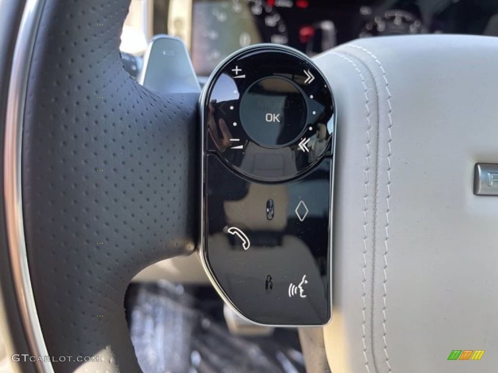 2021 Land Rover Range Rover Sport HSE Silver Edition Ivory/Ebony Steering Wheel Photo #140833949