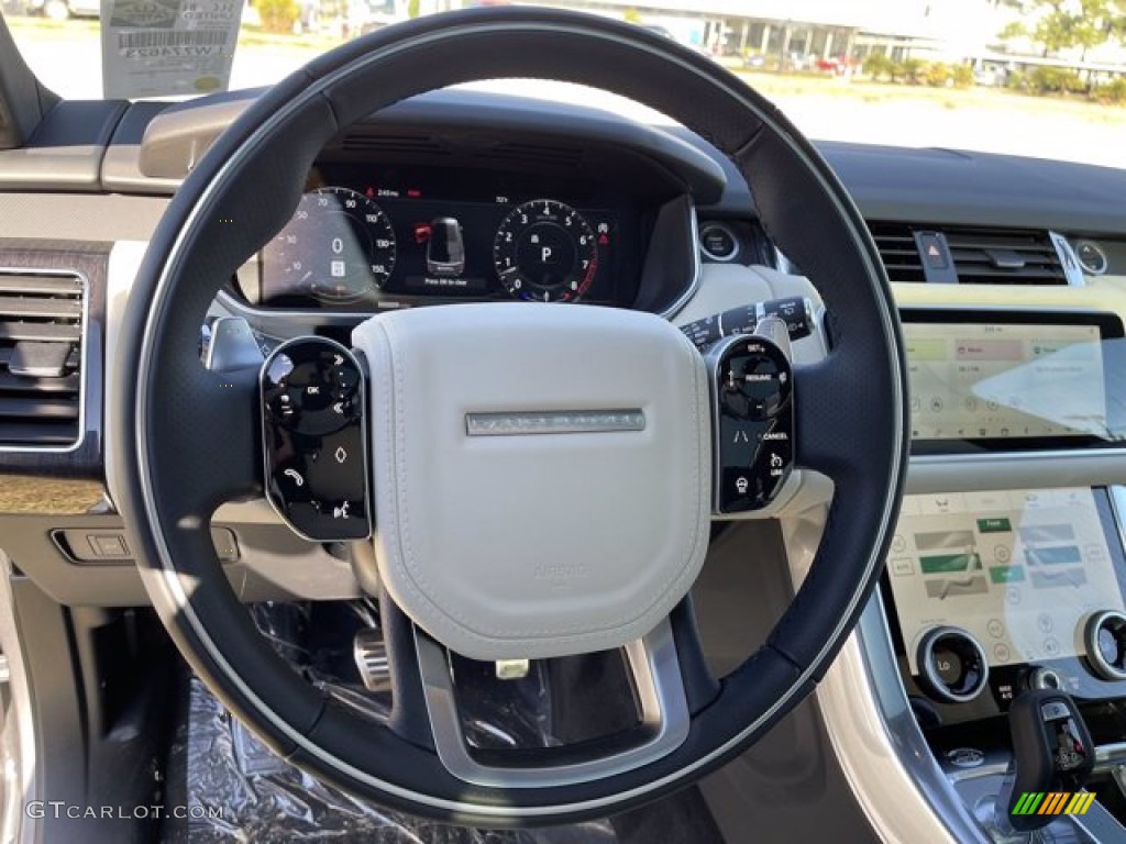 2021 Land Rover Range Rover Sport HSE Silver Edition Ivory/Ebony Steering Wheel Photo #140833994