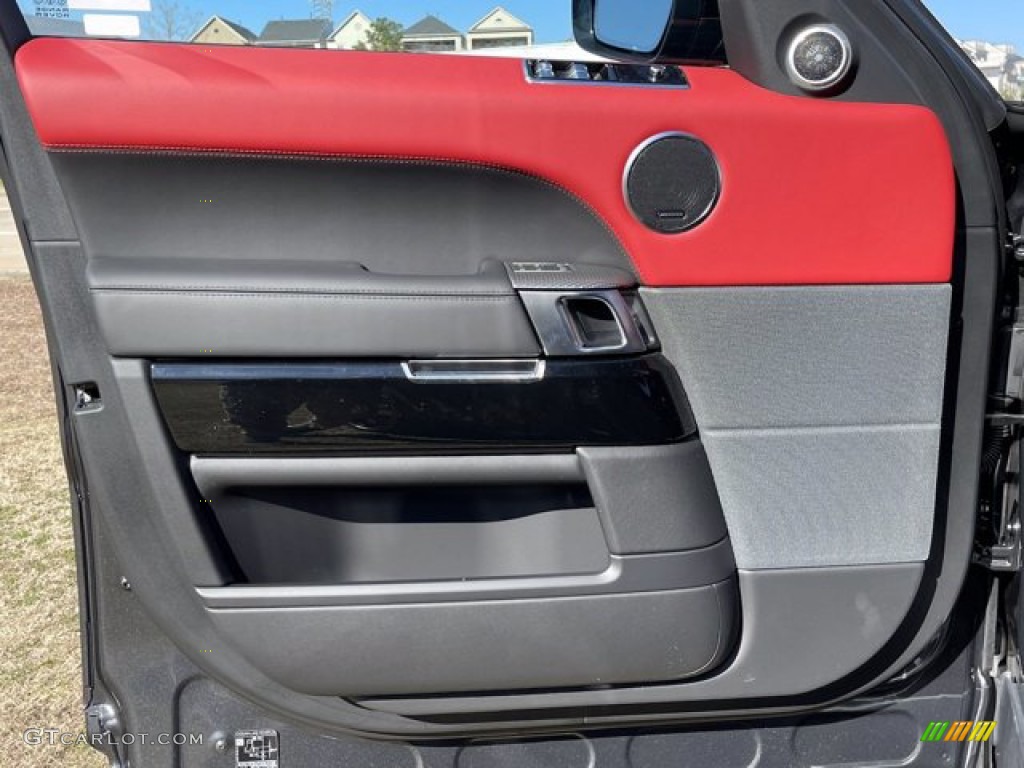 2021 Land Rover Range Rover Sport HST Pimento/Ebony Door Panel Photo #140835161