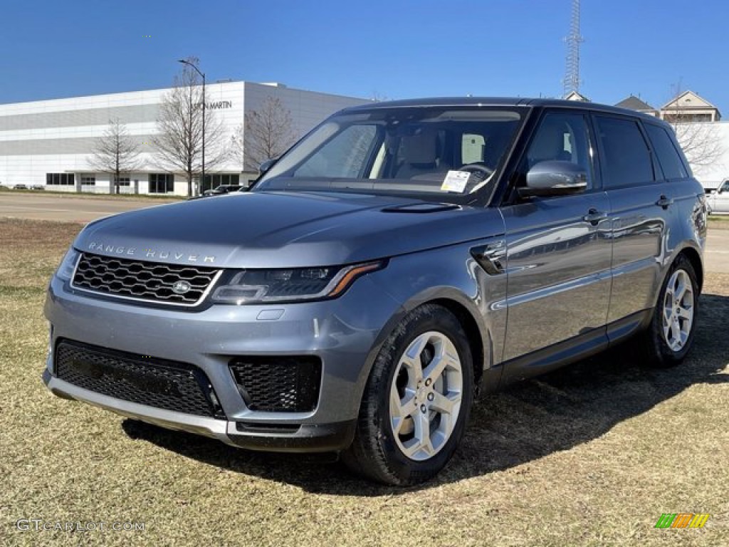 2021 Range Rover Sport SE - Byron Blue Metallic / Almond/Espresso photo #2