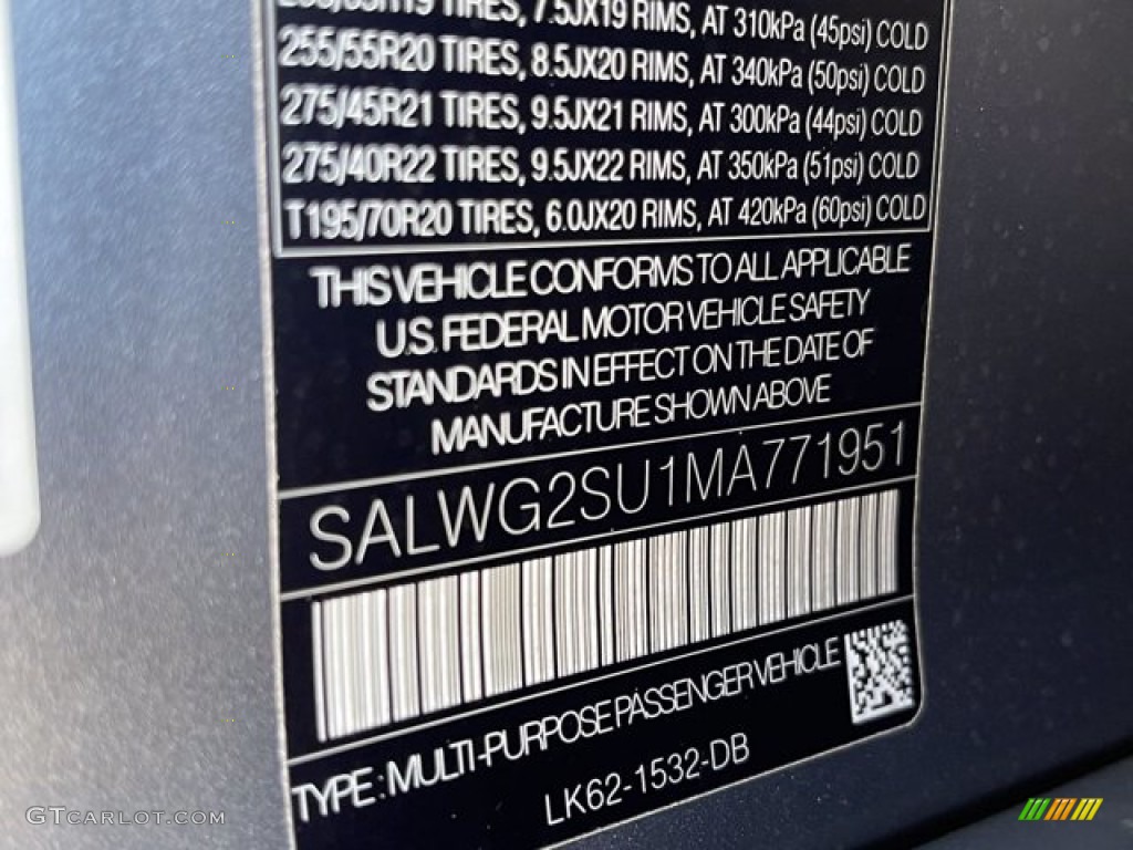 2021 Range Rover Sport SE - Byron Blue Metallic / Almond/Espresso photo #33