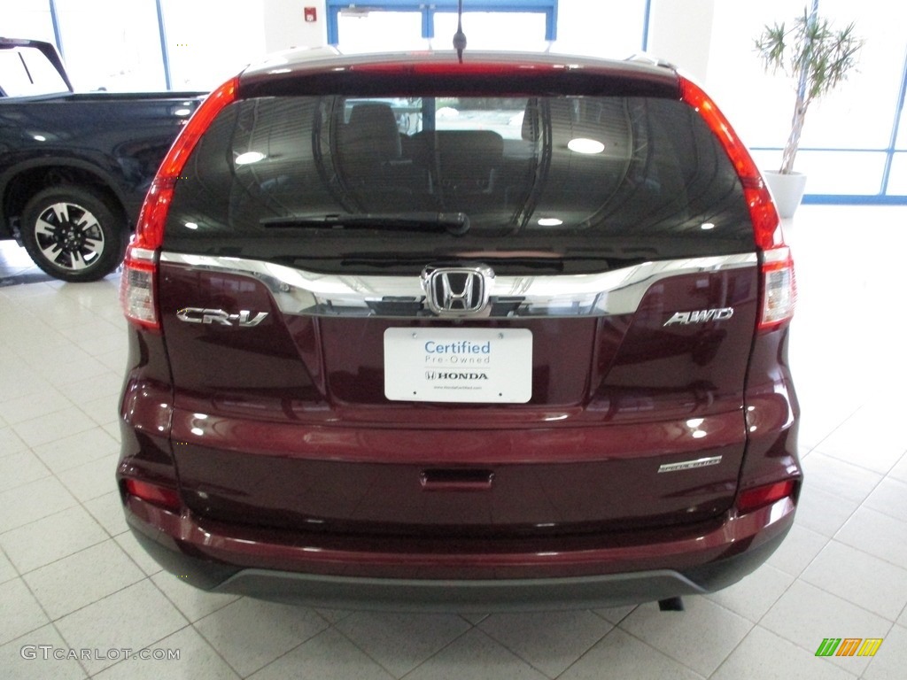 2016 CR-V SE AWD - Basque Red Pearl II / Gray photo #7
