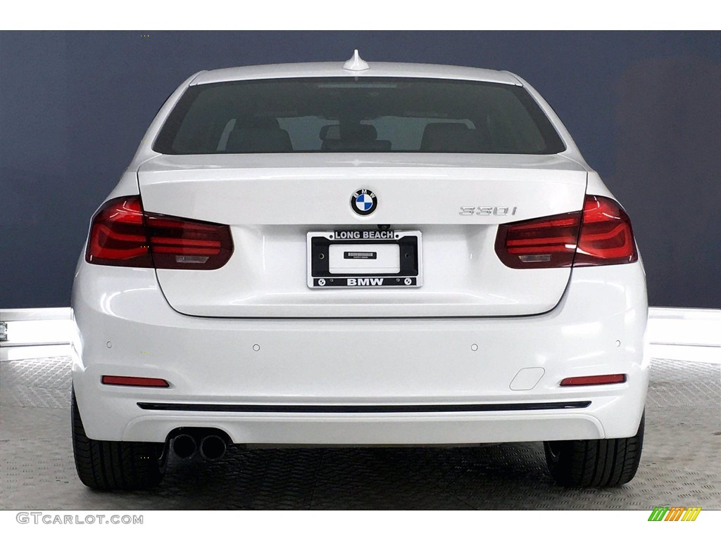 2018 3 Series 330i Sedan - Mineral White Metallic / Black photo #3