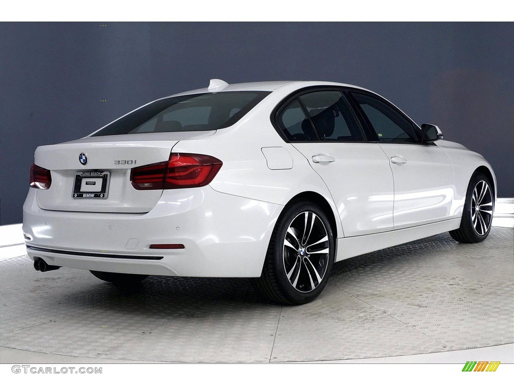 2018 3 Series 330i Sedan - Mineral White Metallic / Black photo #13