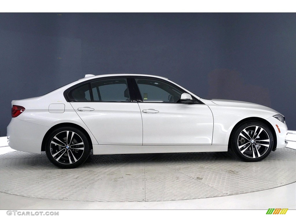 2018 3 Series 330i Sedan - Mineral White Metallic / Black photo #14