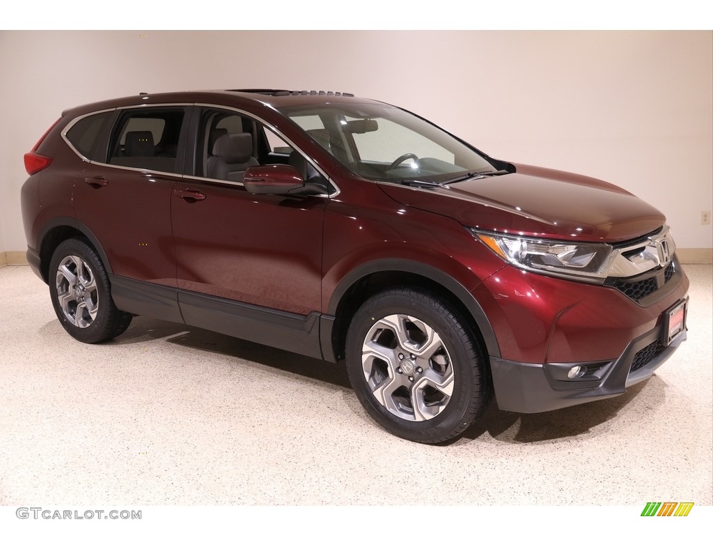 2018 CR-V EX-L AWD - Basque Red Pearl II / Gray photo #1