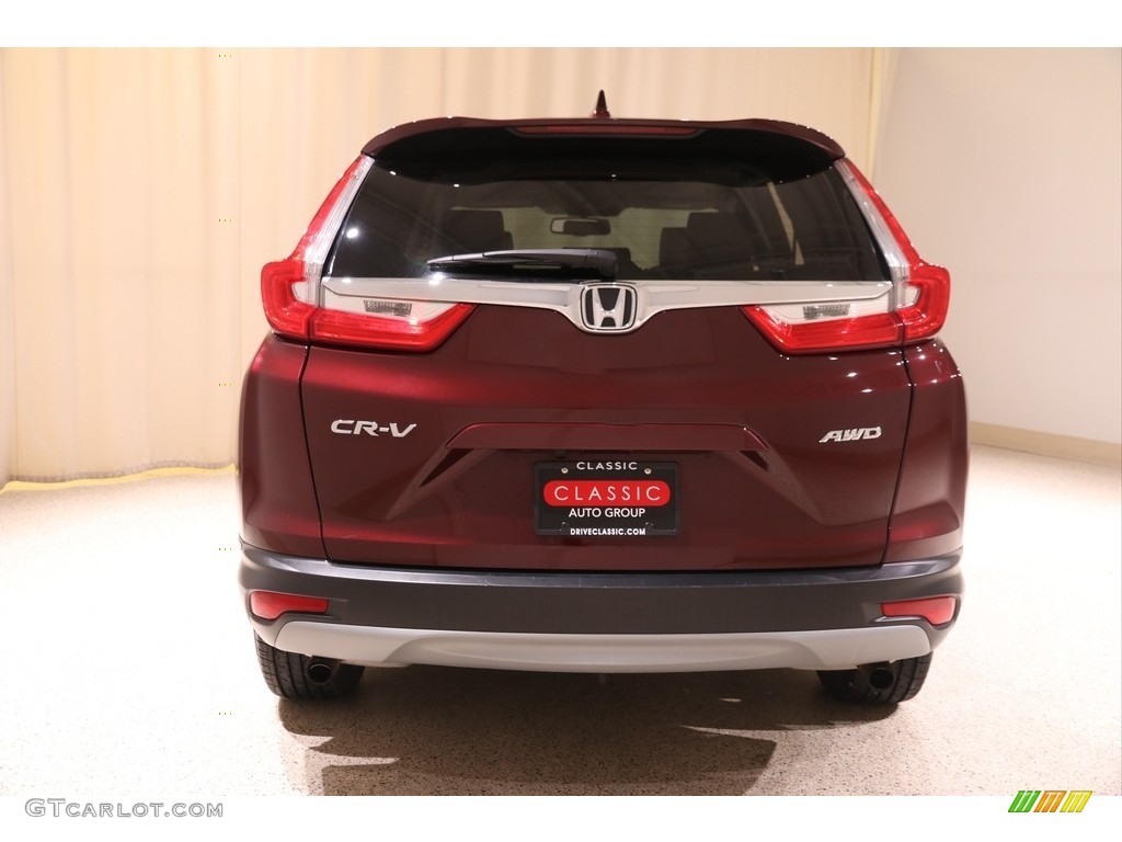 2018 CR-V EX-L AWD - Basque Red Pearl II / Gray photo #19