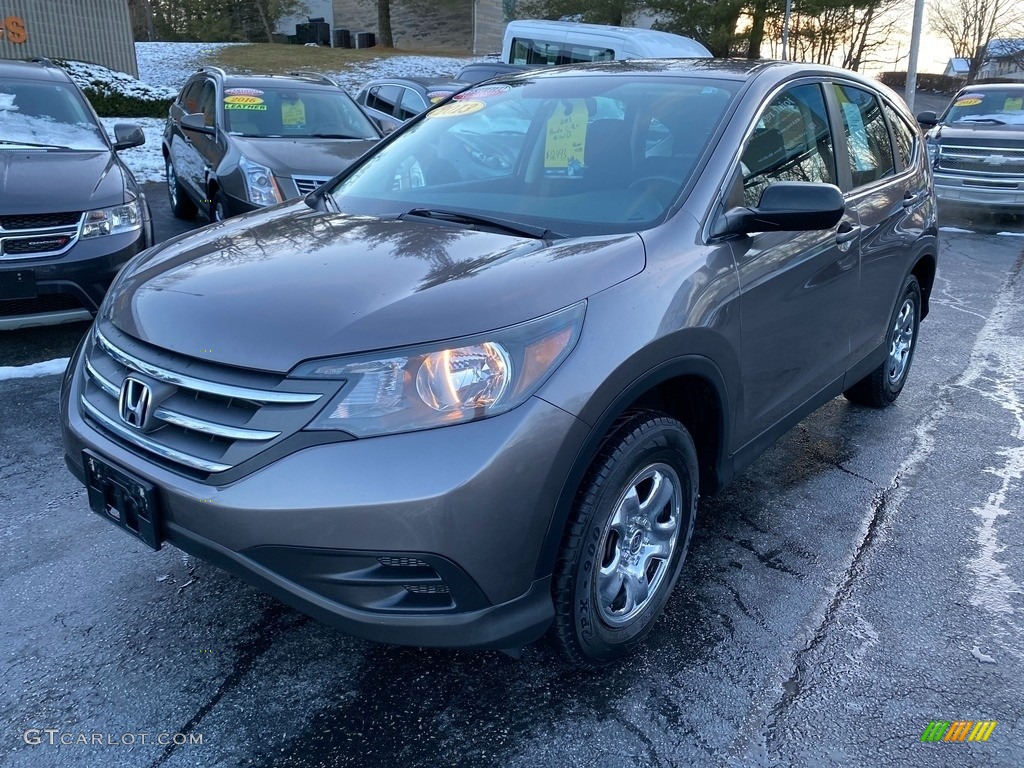 2013 CR-V LX AWD - Kona Coffee Metallic / Black photo #2