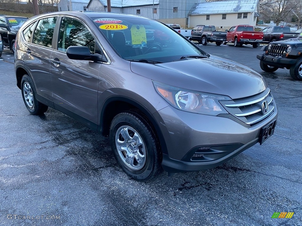 2013 CR-V LX AWD - Kona Coffee Metallic / Black photo #4