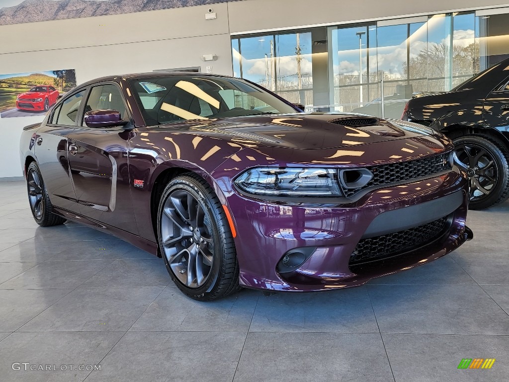 2021 Charger Scat Pack - Hellraisin / Black photo #1